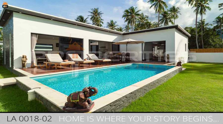 PROPERTIES AWAY  3 BEDROOM JUNGLE VILLA WITH POOL KOH SAMUI - LAMAI