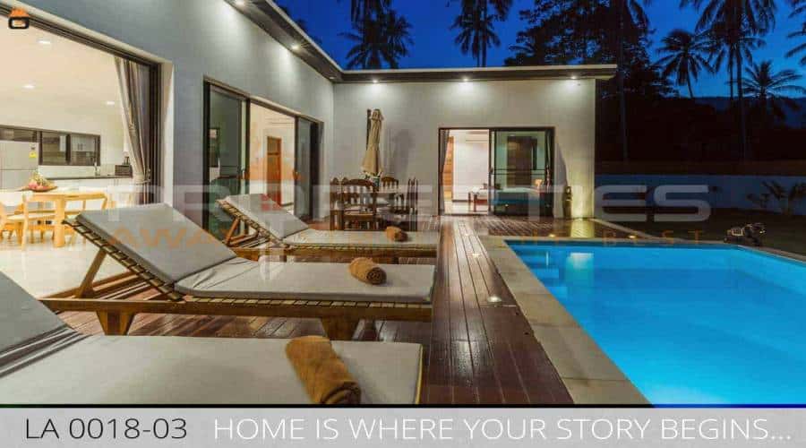 PROPERTIES AWAY  3 BEDROOM JUNGLE VILLA WITH POOL KOH SAMUI - LAMAI