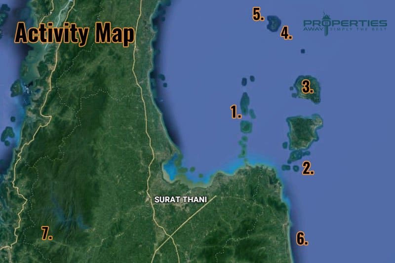 Properties Away Koh Samui Trips - Activity Map