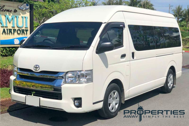 transportation koh samui minivan properties away